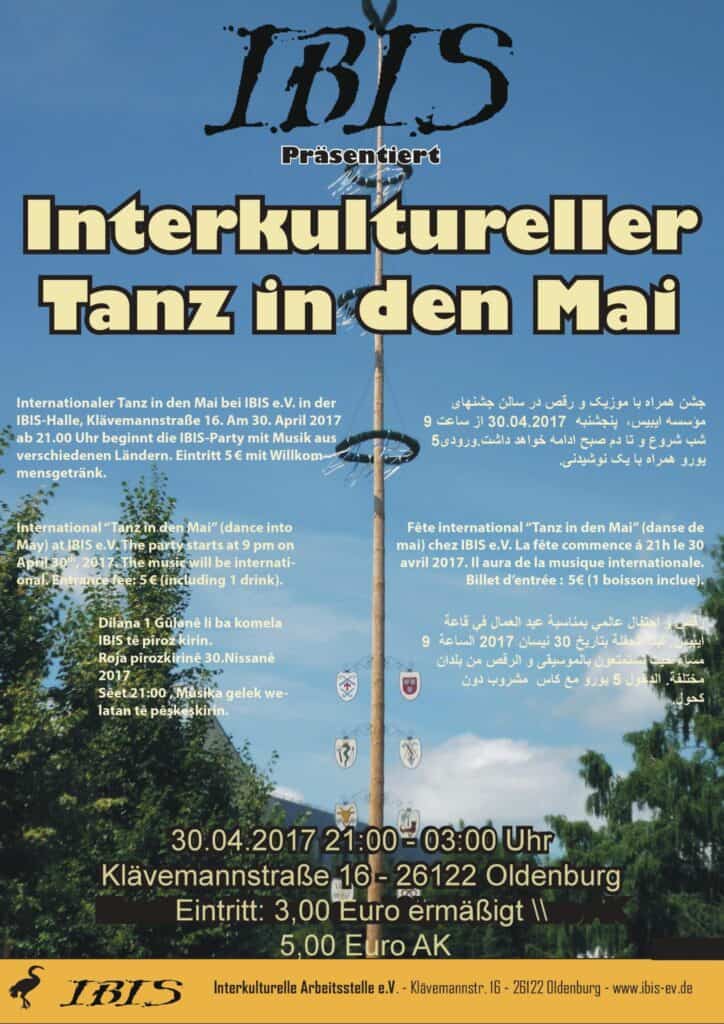 Interkultureller Tanz in den Mai am Sonntag, den 30. April 2017 1 Tanz in den Mai Plakat Bild