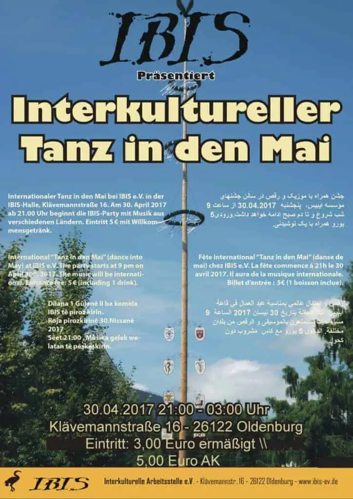 Tanz in den Mai Plakat Bild