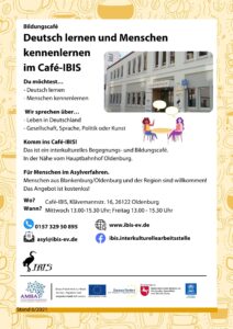 Bildungscafé: Deutsch lernen und Menschen kennenlernen im Café-IBIS @ Café IBIS