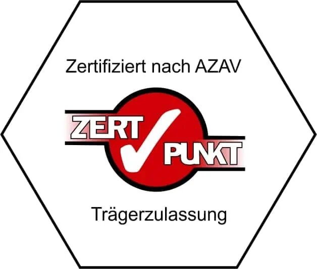 EX 3.2.2a 06a Logo Zertpunkt AZAV Traegerzulassung siegel