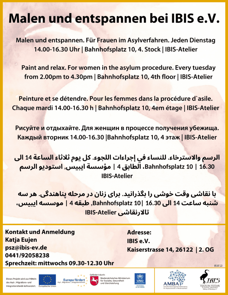 FB 3.2.2c 30 Flyer kunstpaedagogisches Angebot mehrsprachig