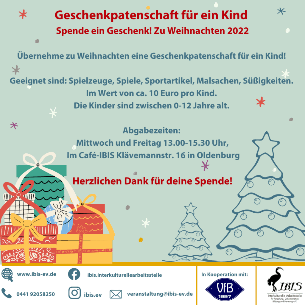 Geschenkpatenschaft für ein Kind zu Weihnachten 5 Geschenkpatenschaft Weihnachten 2022 Instagram Beitrag Quadratisch