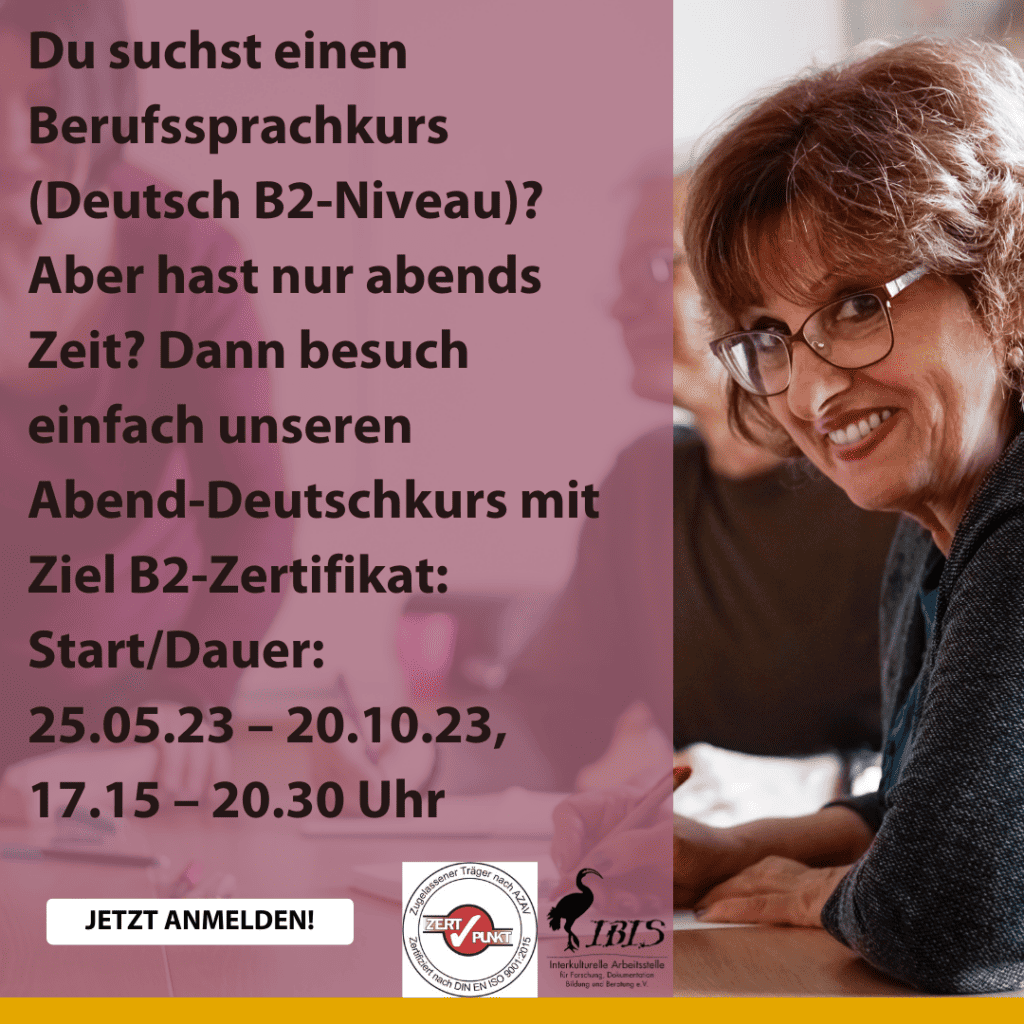 Neuer Abend-Deutschkurs B2 4 Beitrag Deutschkurse Oldenburg 1