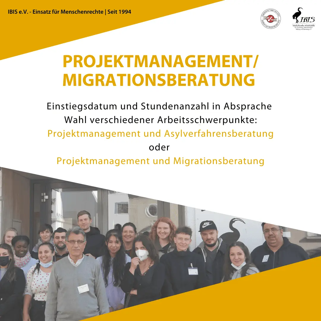 Stellenausschreibung für Projektmanagement/ Migrationsberatung