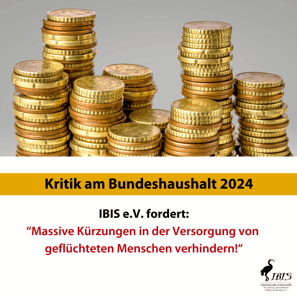 Drastische Kürzungen drohen – Entwurf des Bundeshaushalts für 2024 sieht massive Einschnitte bei der Versorgung von Geflüchteten vor 7 SoMe Beitrag Kuerzungen in der Versorgung von gefluechteten Menschen