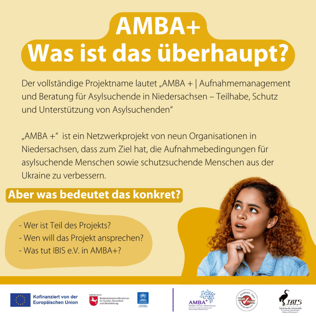 Das Netzwerkprojekt AMBA+ 6 Was ist das Projekt AMBA+ und welche Aufgaben übernimmt IBIS e.V.