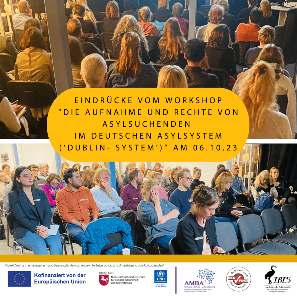 Eindrücke vom Workshop “Die Aufnahme und Rechte von Asylsuchenden im deutschen Asylsystem (‘Dublin- System’)” am 06.10.23 6 Beitrag 6.10.23 Nachberichterstattung