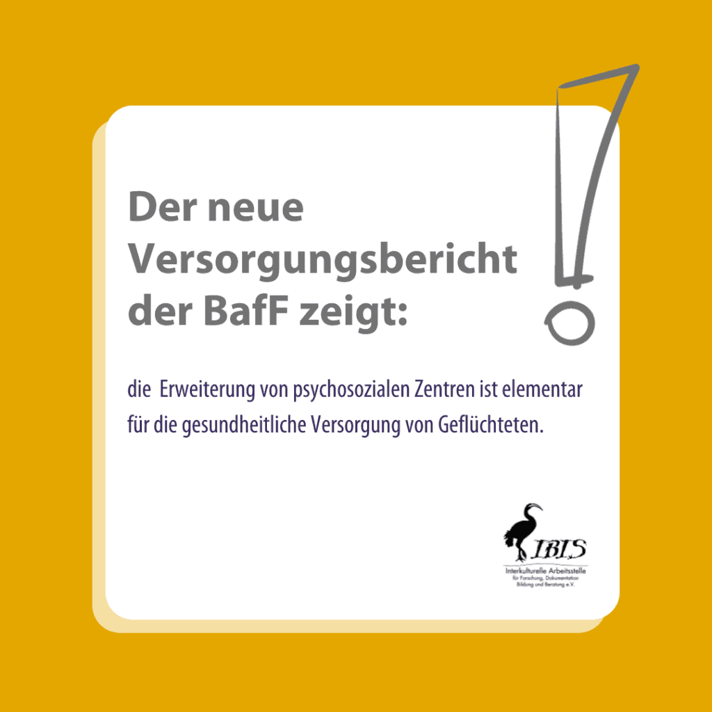 Flucht & Gewalt - psychosozialer Versorgungsbericht Deutschland 2023 10 Die BafF hat einen neuen Versorgungsbericht veroeffentlicht