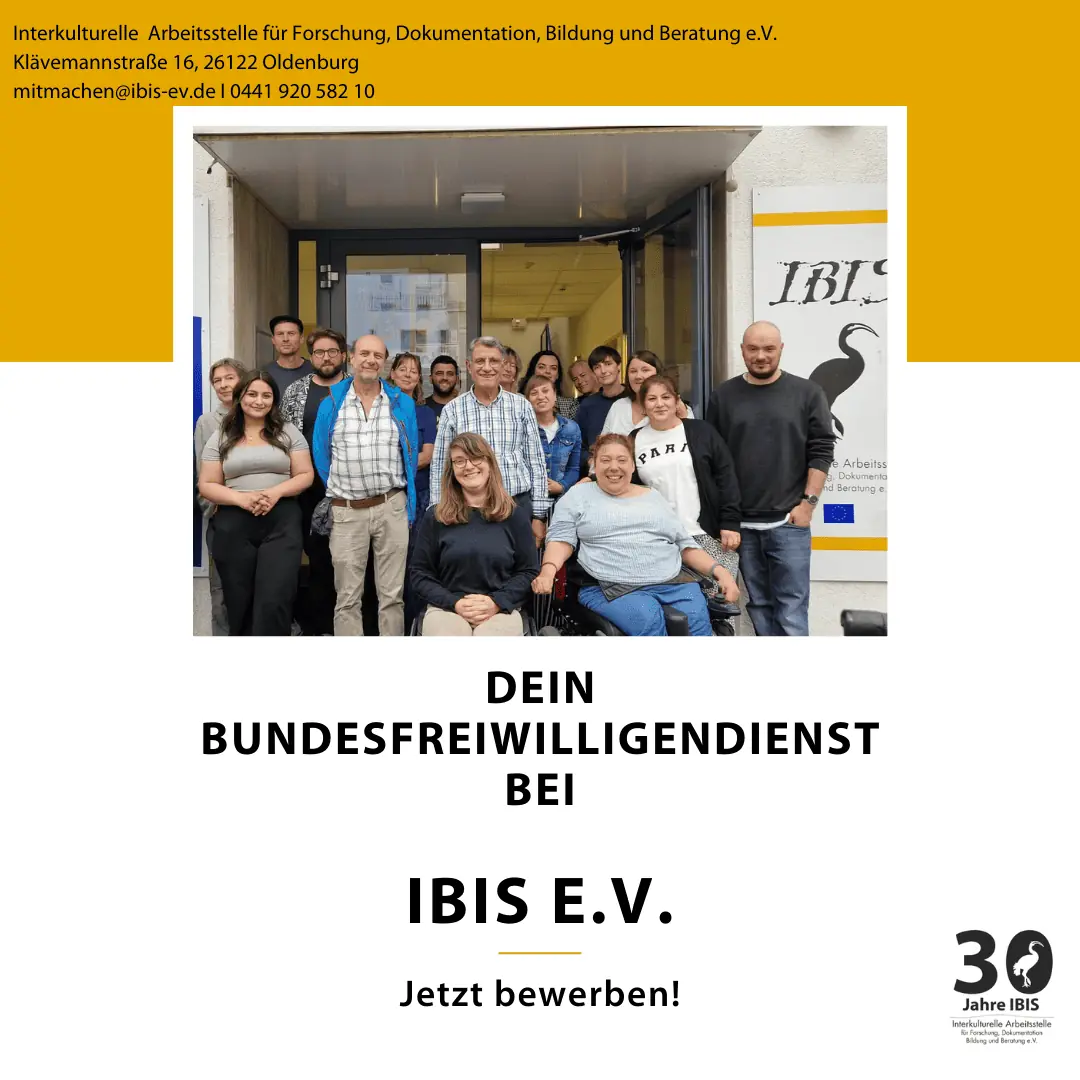 Bundesfreiwilligendienst bei IBIS e.V.
