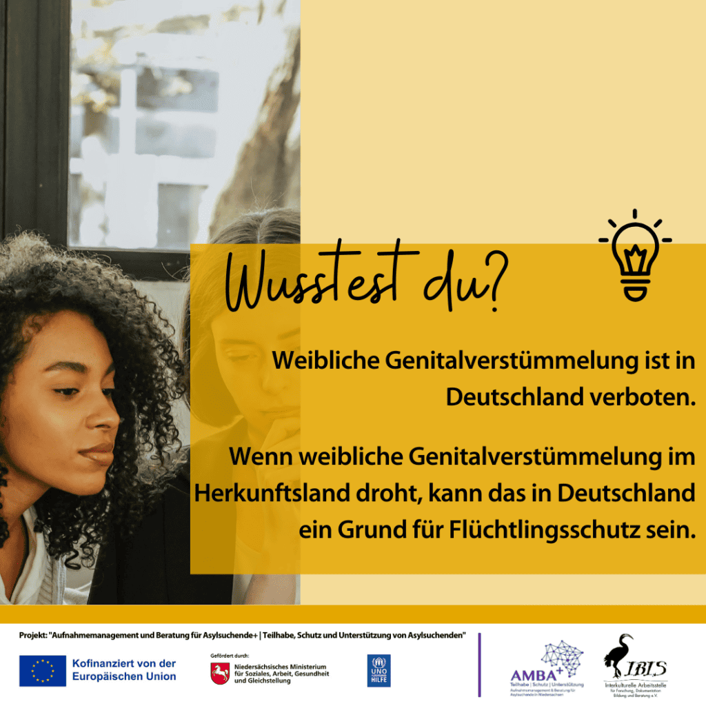 Wusstest du? Savais-tu? Did you know? 9 Weibliche Genitalverstümmelung ist in Deutschland verboten