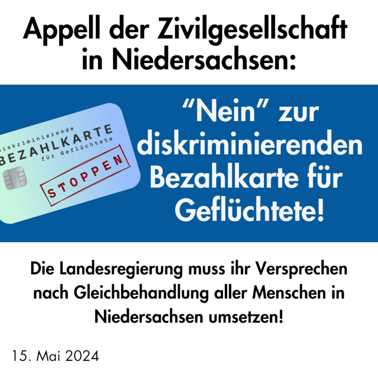 Apell der Zivilgesellschaft in Niedersachsen