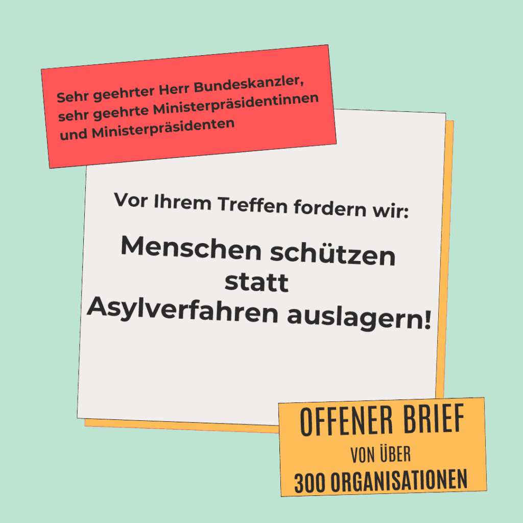 Menschen schützen statt Asylverfahren auslagern 5 Sharepic Offener Brief 1