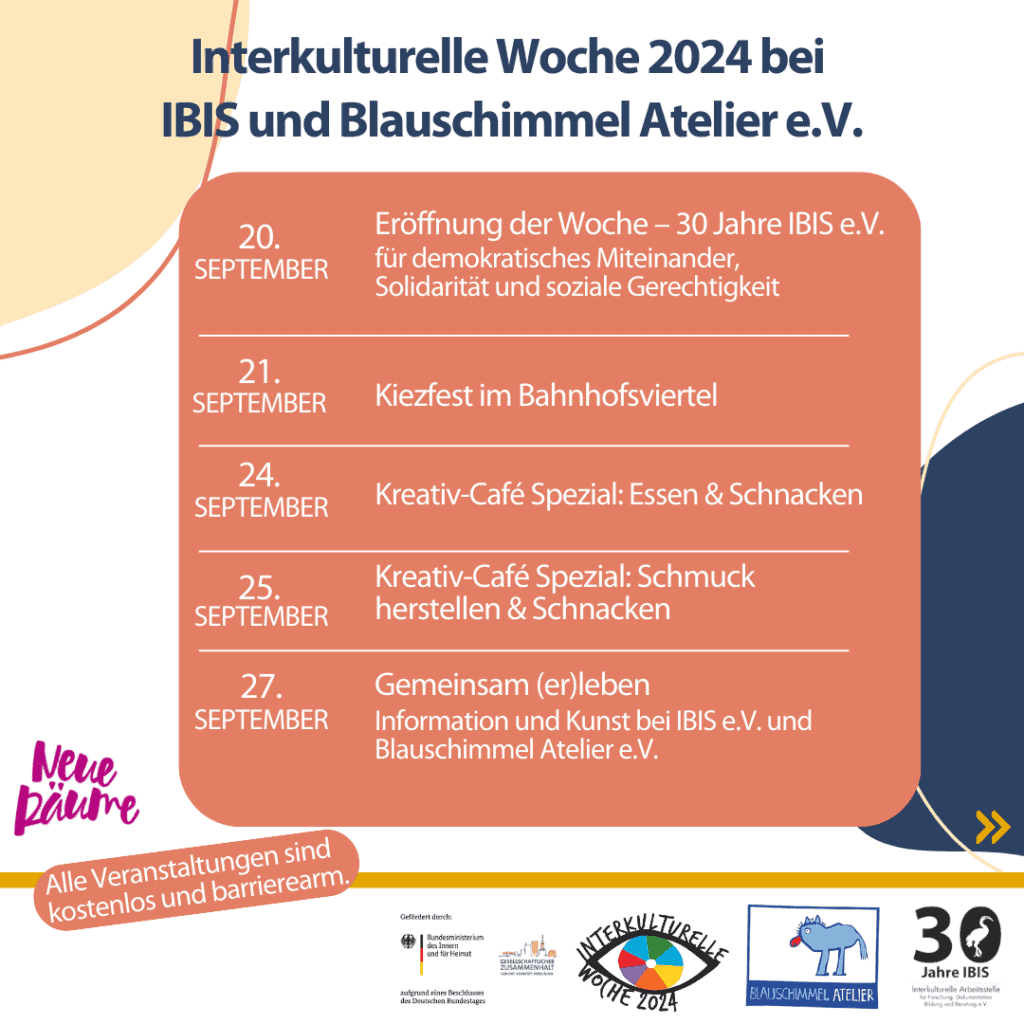Interkulturelle Woche 2024 bei IBIS und Blauschimmel Atelier e.V. 6 1