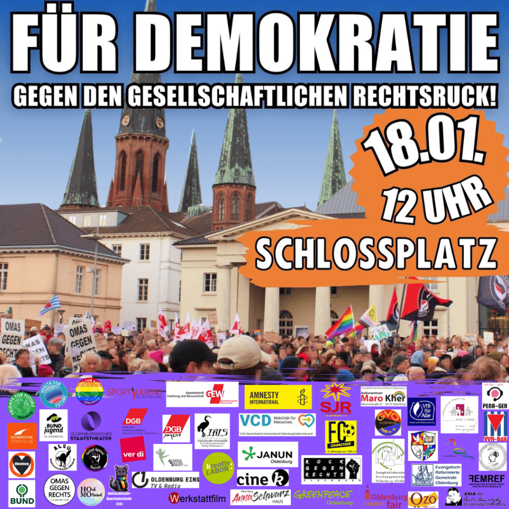 Für Demokratie, gegen den gesellschaftlichen Rechtsruck 6 Design ohne Titel 4