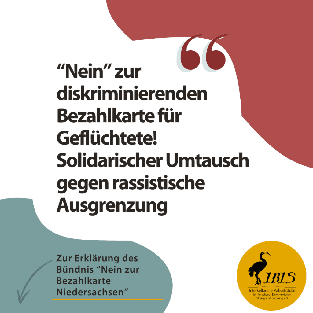 Nein zur diskriminierenden Bezahlkarte fuer Gefluechtete Solidarischer Umtausch gegen rassistische Ausgrenzung 2