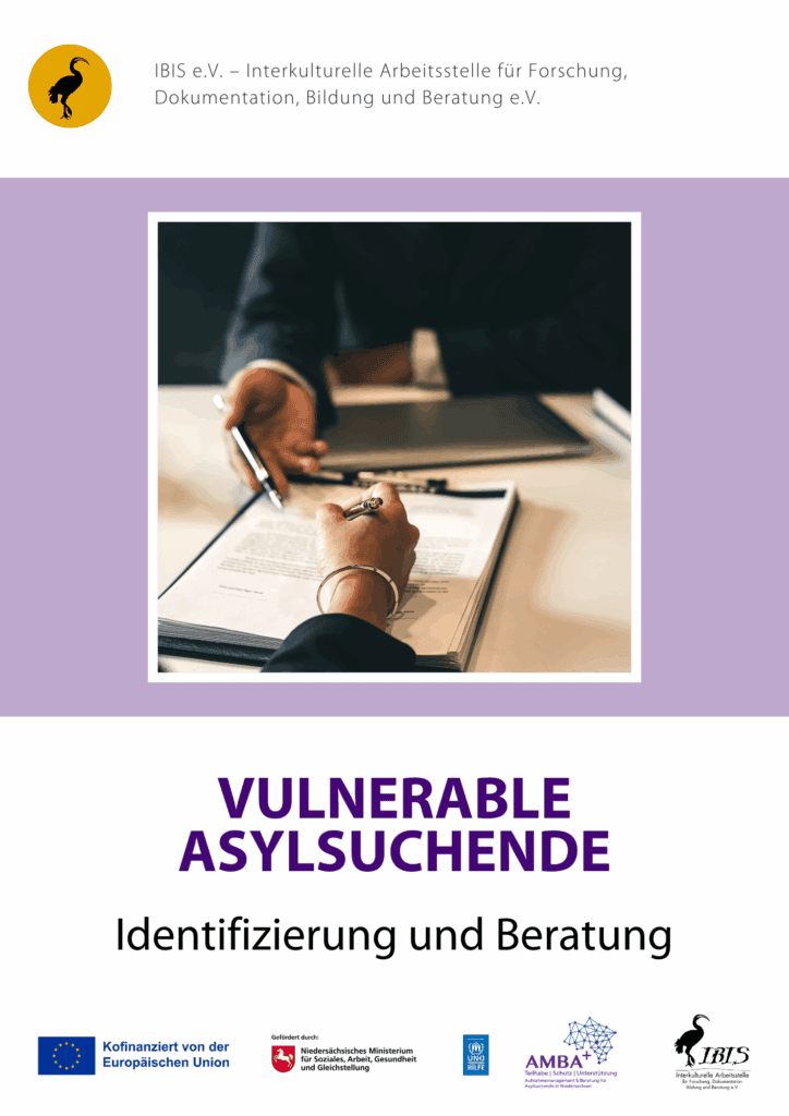 AMBA+ Broschüre zur Beratung und Identifizierung von vulnerablen Asylsuchenden