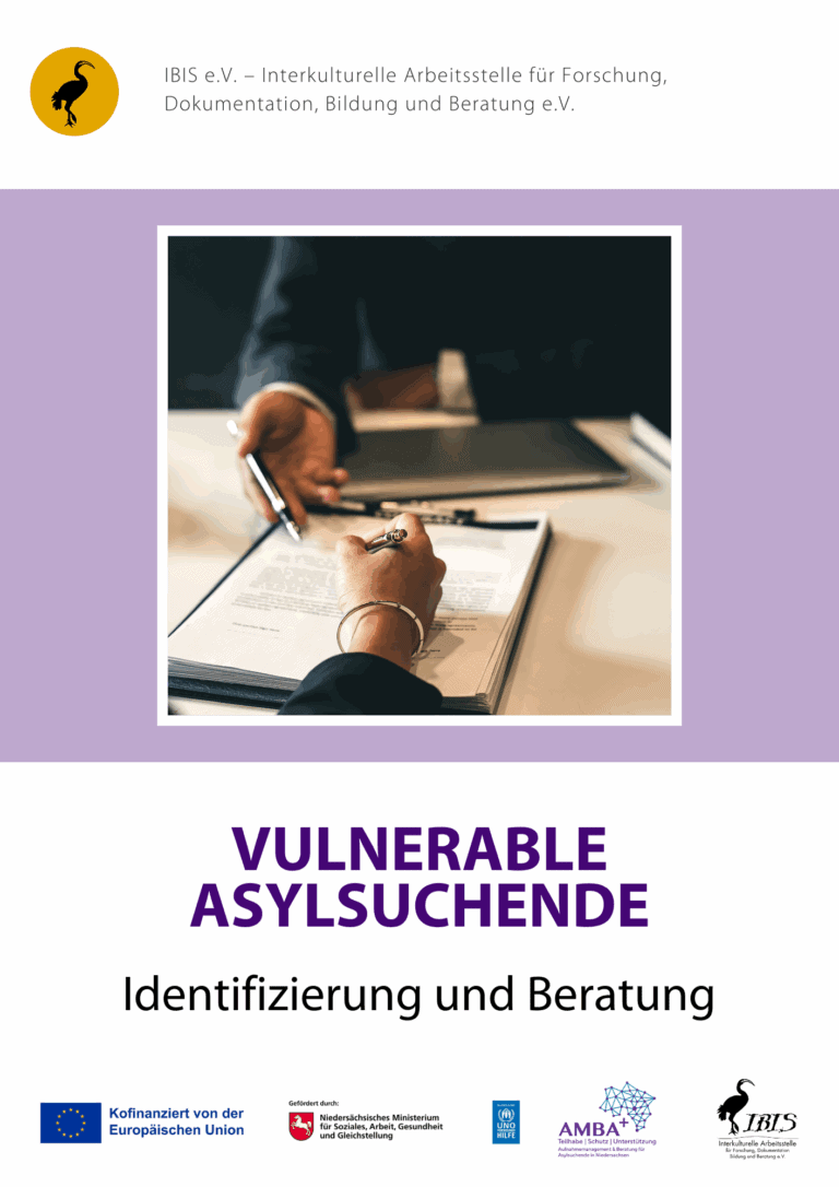 Wissenswertes zum Thema Beratung und Therapie 1 AMBA+ Broschüre zur Beratung und Identifizierung von vulnerablen Asylsuchenden