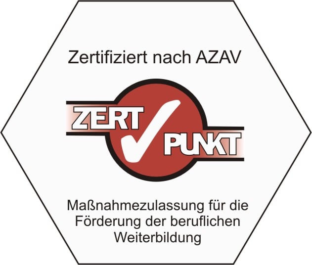 Hauptschulabschluss bei IBIS e.V. 2 EX 3.4.3a 12 Logo Zertpunkt AZAV Massnahmezulassung berufl. WB HSA