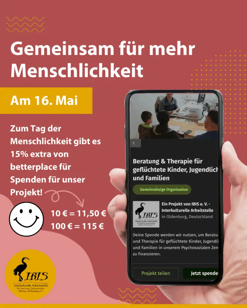 Spendenaktion für den 16. Mai, Betterplace Stockt auf