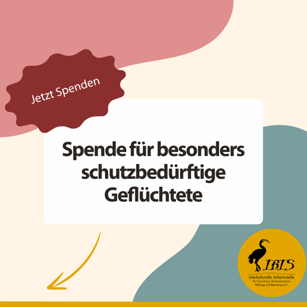 Spende für besonders schutzbedürftige Geflüchtete 1 Aktuelles Spenden Betterplae Bedarf