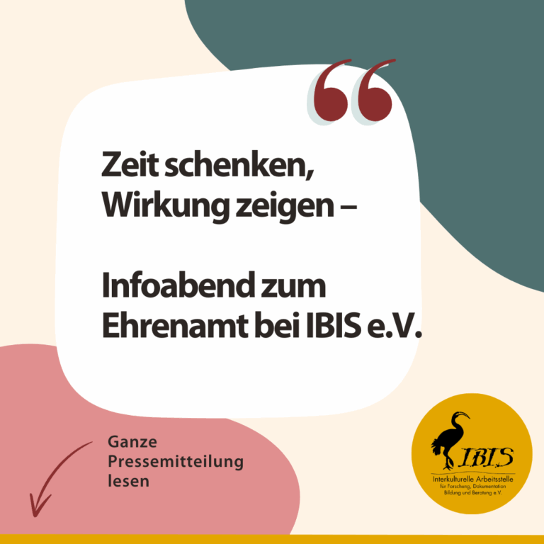 Zeit schenken, Wirkung ziegen - Infoabend Ehrenamt