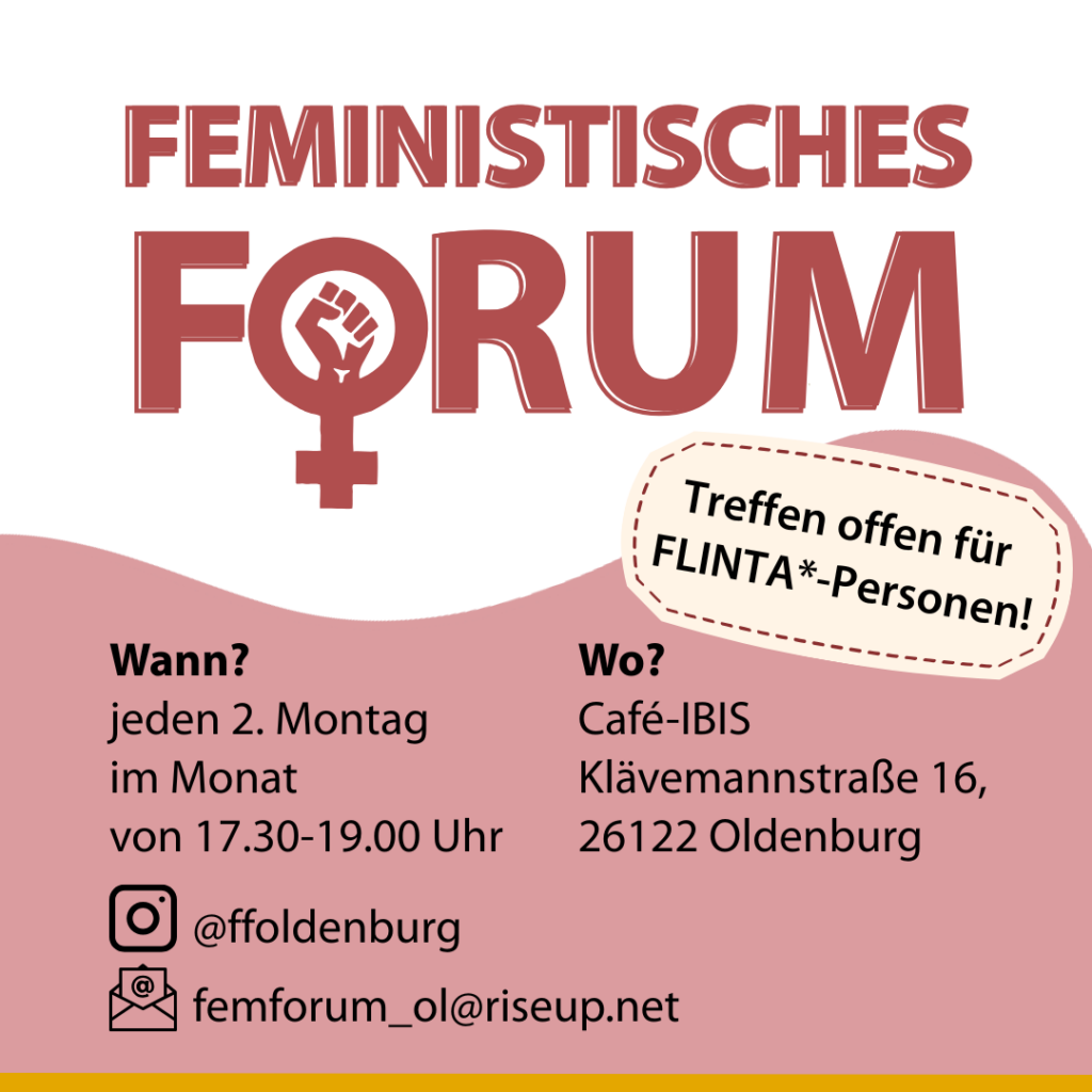 Homepage Kalender Feministisches Forum REWIS